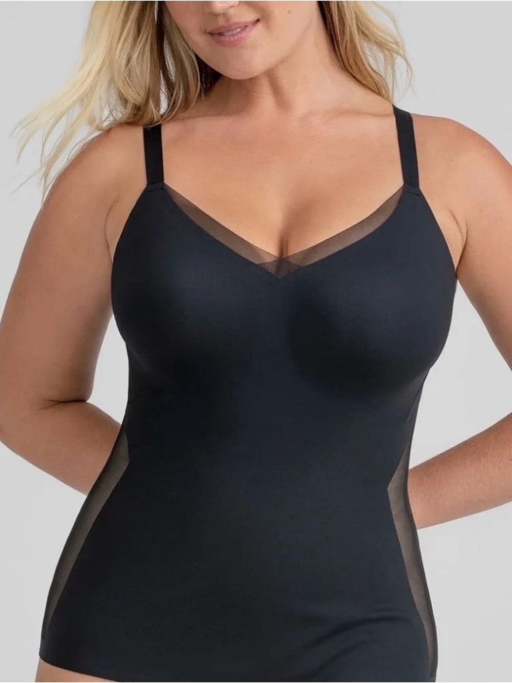 Honey Love CrossOver Cami  Black Sz XL